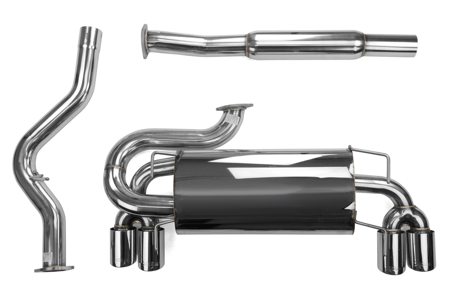 X-Force Cat Back Exhaust - 2008-2014 Subaru STI Hatchback / 2011-2014 WRX Hatchback
