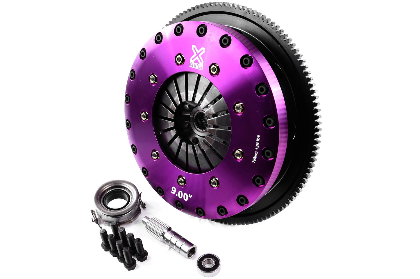 XClutch 9in Rigid Twin Solid Plate Organic Clutch Kit - 2013-2016 Scion FR-S / 2013-2024 Subaru BRZ / 2017-2024 Toyota GR86