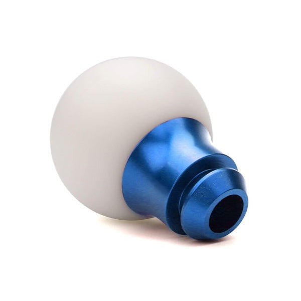 AutoStyled Subaru 5 Speed Shift Knob - Blue w/ White Delrin Center - Subaru 5MT Models (Inc. 2002-2014 Subaru WRX)