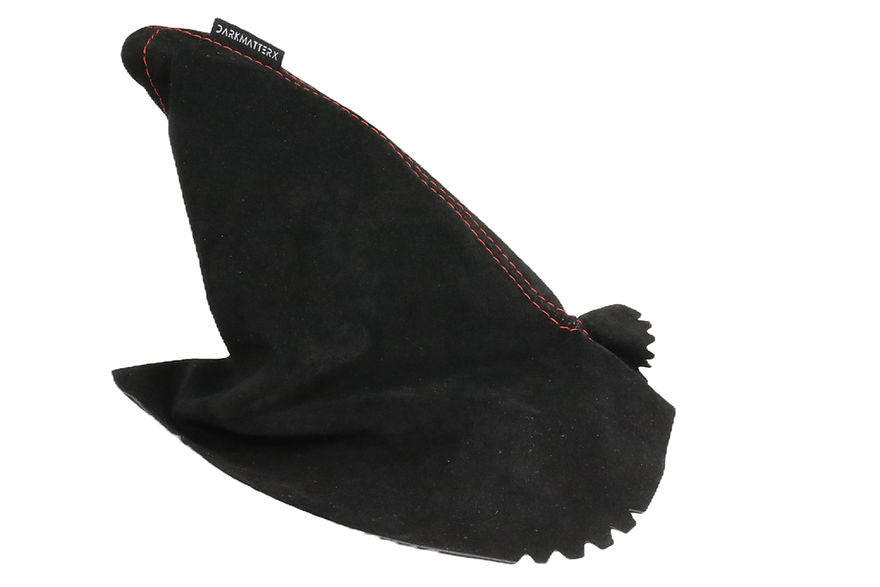 DarkMatterX E-Brake Boot - Black / Suede / Red Stitching - 2022-2025 Subaru WRX