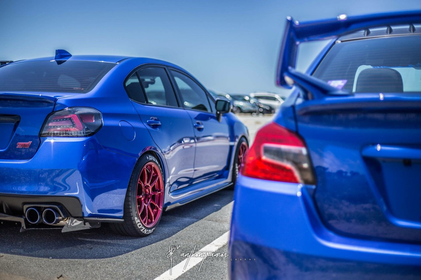 Volk ZE40 Face 2 Hyper Red 18x9.5 +38 5x114.3 (Single Wheel) - 2015-2024 Subaru WRX / 2015-2021 STI / 2019-2024 Forester