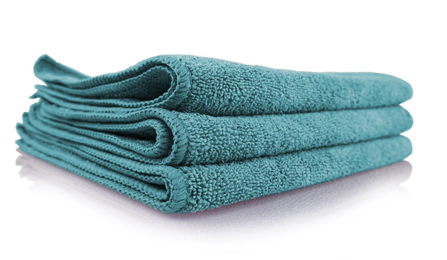 CHEMICMGREEN03 Chemical Guys Workhorse Green Professional Grade Microfiber Towel 16"x16" 3 Pack,