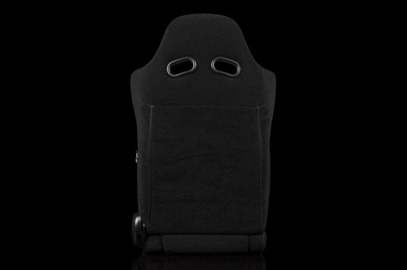 BRMBRR3-BKGY2 Braum S8 Series V2 Sport Seats - Black Cloth with Grey Microsuede Pair - Universal,