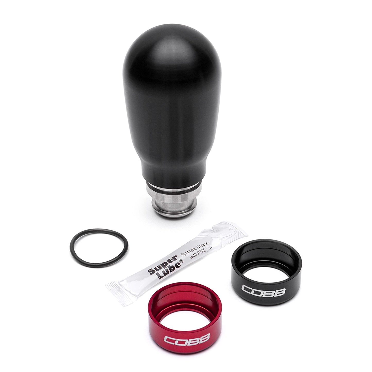 COB211370-BK COBB Tuning 5-Speed Tall Weighted Shift Knob Black - Subaru 5MT Models (inc. 2002-2014 WRX),