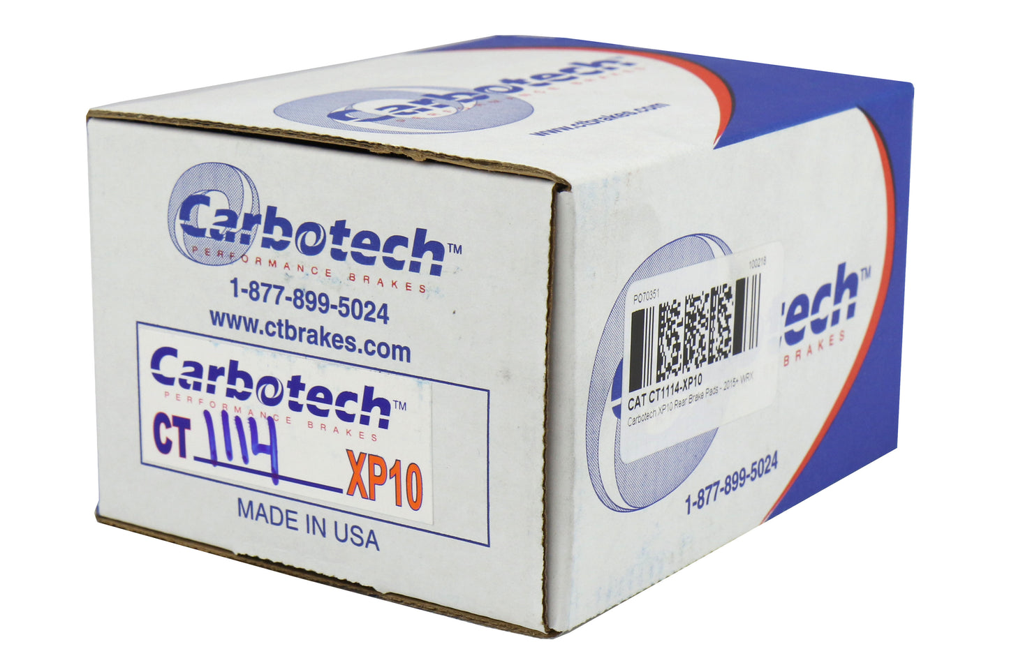 CATCT1114-XP10 Carbotech XP10 Rear Brake Pads - 2015+ WRX,