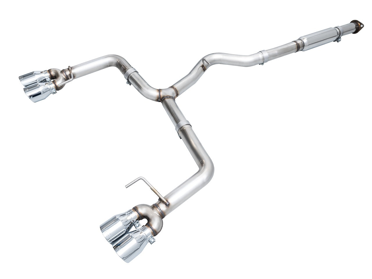 AWE3020-42979 AWE Tuning Track Edition Cat Back Exhaust Chrome Tips - 2022+ Subaru WRX,