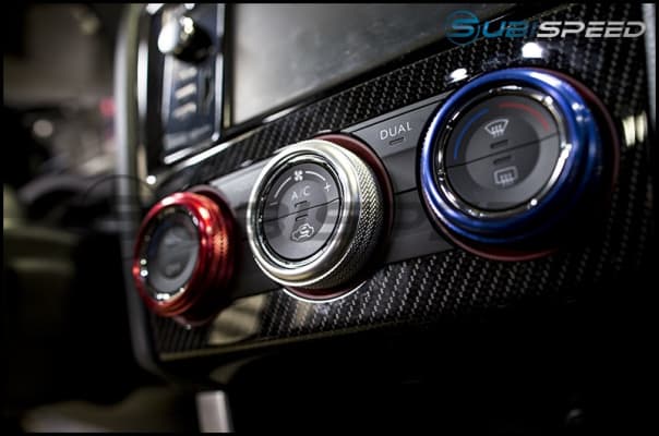 SubiSpeed Climate Control Knob Covers - 2015-2021 Subaru WRX / STI
