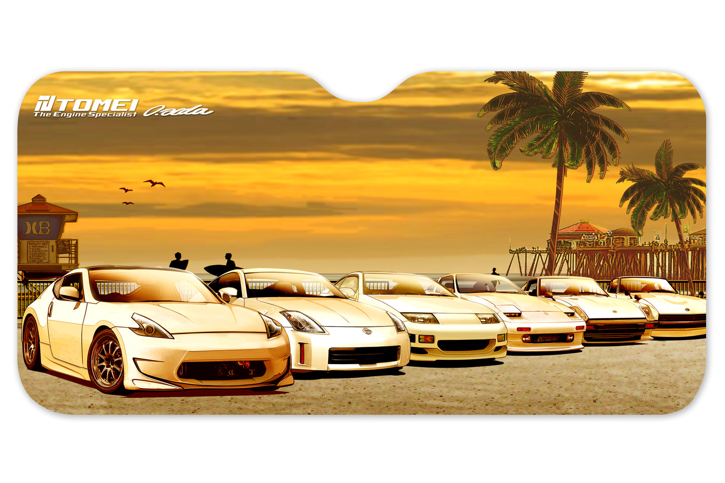 Tomei Sun Shade - Z Car Sunset Huntington Beach - Universal
