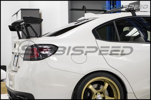 SubiSpeed V1 Paint Matched Vortex Generator with 6.2" Starlink Radio-Crystal White Pearl (K1X) - 2015-2017 Subaru WRX / STI