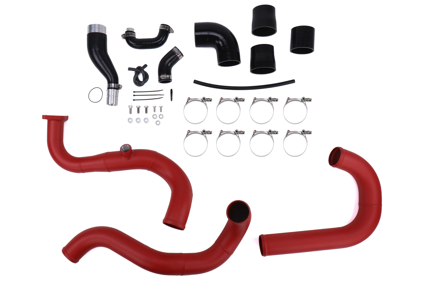 TXSW15-FMIC-RED TurboXS Front Mount Intercooler Kit - 2015+ WRX-Wrinkle Red,