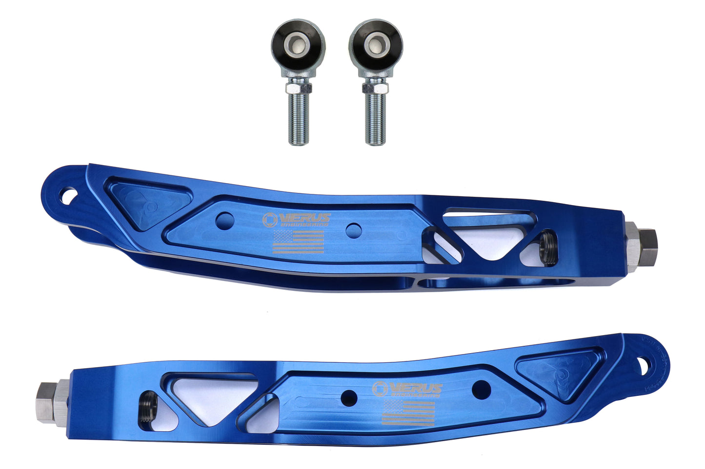 08-21 WRX / STI / 13-16 FRS / 13-24 BRZ / GR86 Verus Engineering Lightweight 7000 Series Billet Aluminum Rear LCA Without Inboard Mount Anodized Blue