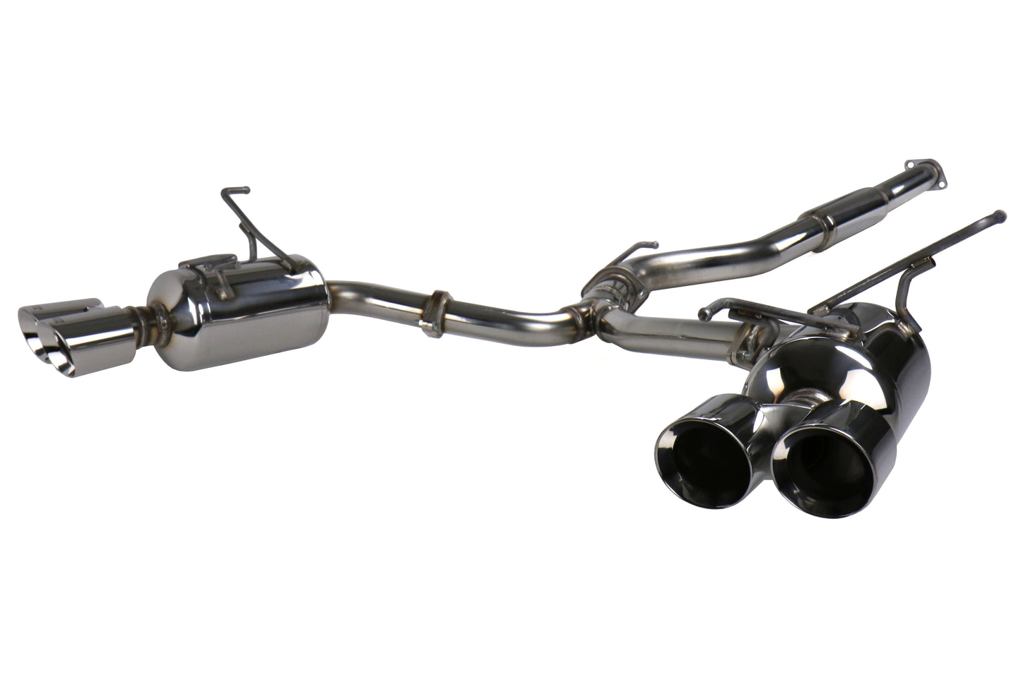 BLZ62136 Blitz NUR-Spec VS Dual Muffler Quad Tip Exhaust - 2015+ WRX / 2015+ STI,
