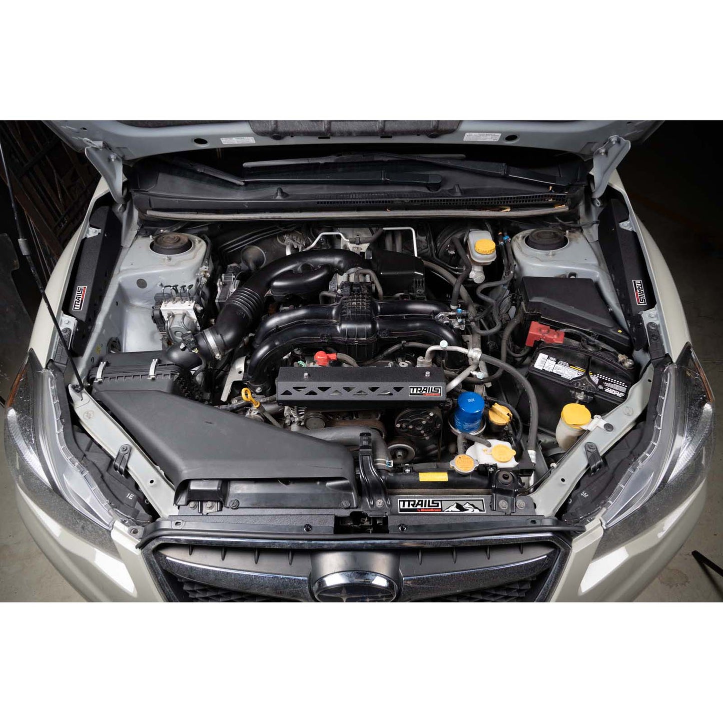 TRAILS by GrimmSpeed Radiator Shroud BLACK - 2013-2017 Subaru Crosstrek