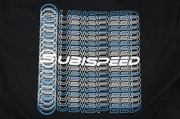 Subispeed Repeated Logo T-Shirt (Black) - Size L