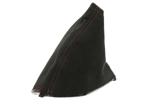 ASA1401040101 AutoStyled Black MicroSuede E-Brake Boot with Red Stitching - 2015+ WRX / STI,