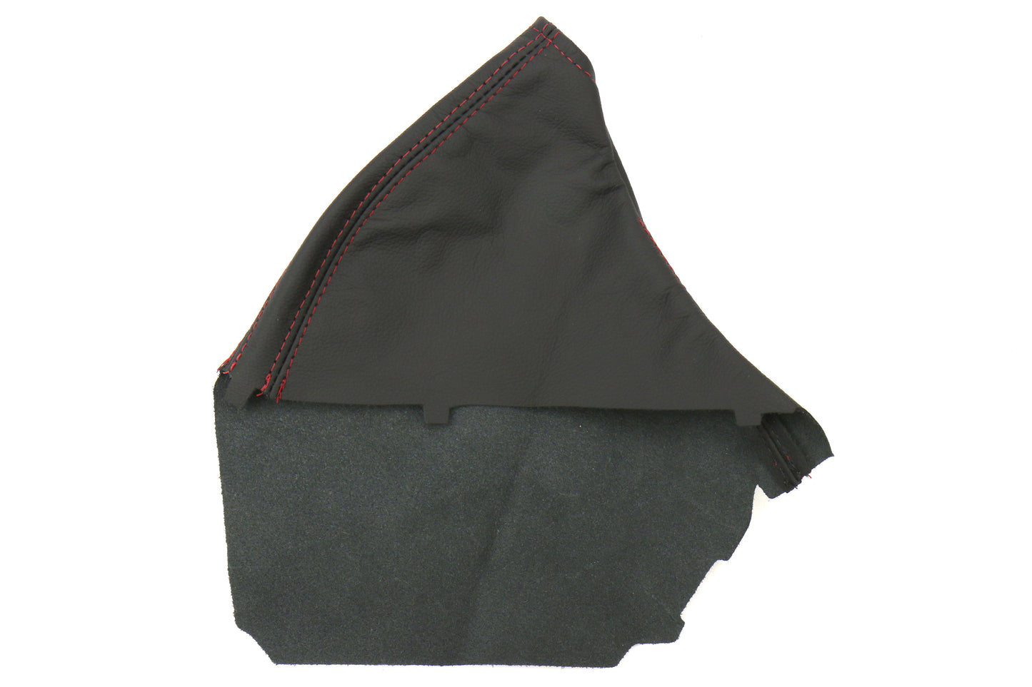 ASA1401010101 AutoStyled 15-17 STI Black Leather E-Brake Boot with Red Stitching,