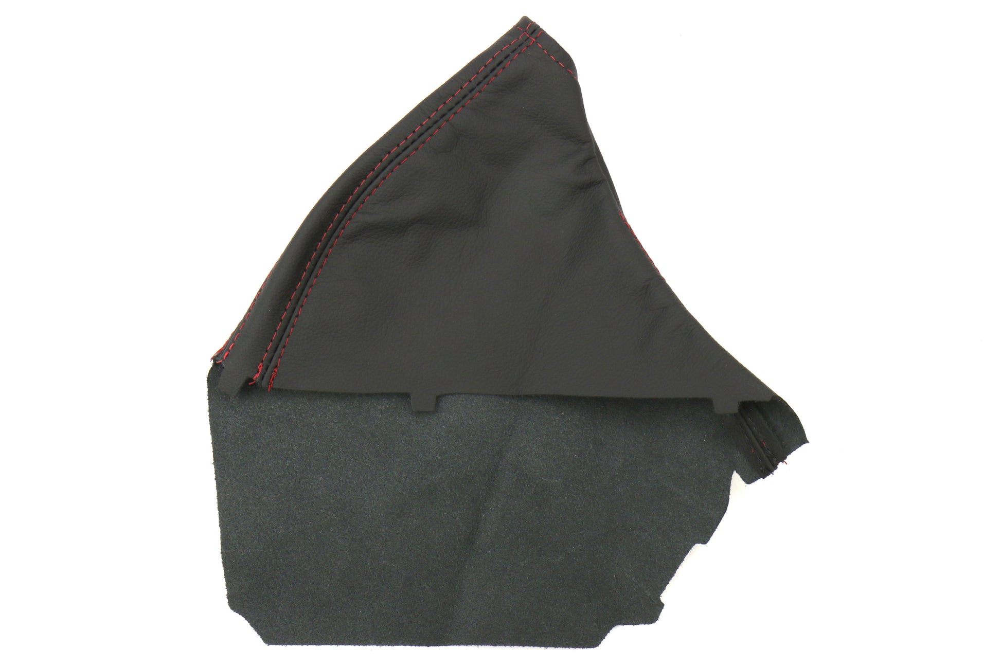 ASA1401010101 AutoStyled 15-17 STI Black Leather E-Brake Boot with Red Stitching,