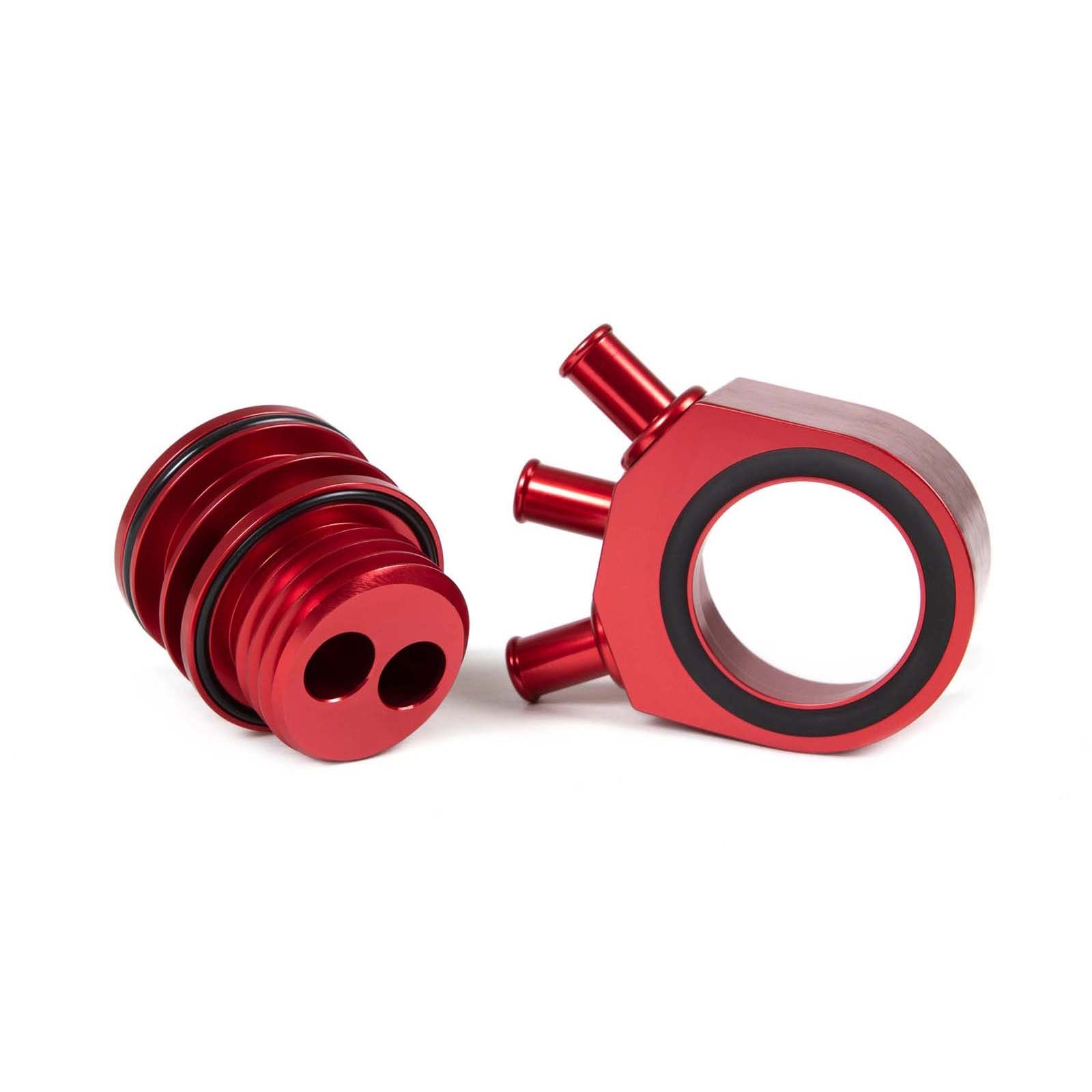 GRM078006R GrimmSpeed Air/Oil Separator (Red) -  2002-2007 Subaru WRX / 2004-2021 Subaru STI,