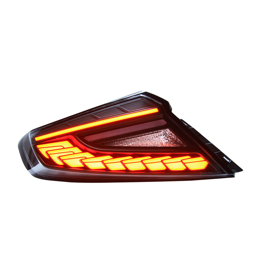 OLM Phantom-Spec LED Taillights (Clear Lens / Red Optic) - 2022-2025 Subaru WRX