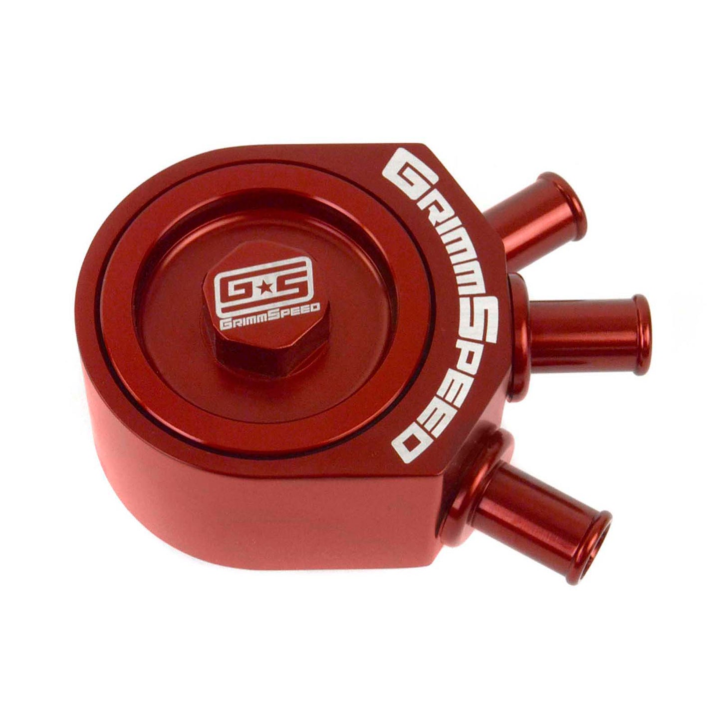 GRM078006R GrimmSpeed Air/Oil Separator (Red) -  2002-2007 Subaru WRX / 2004-2021 Subaru STI,