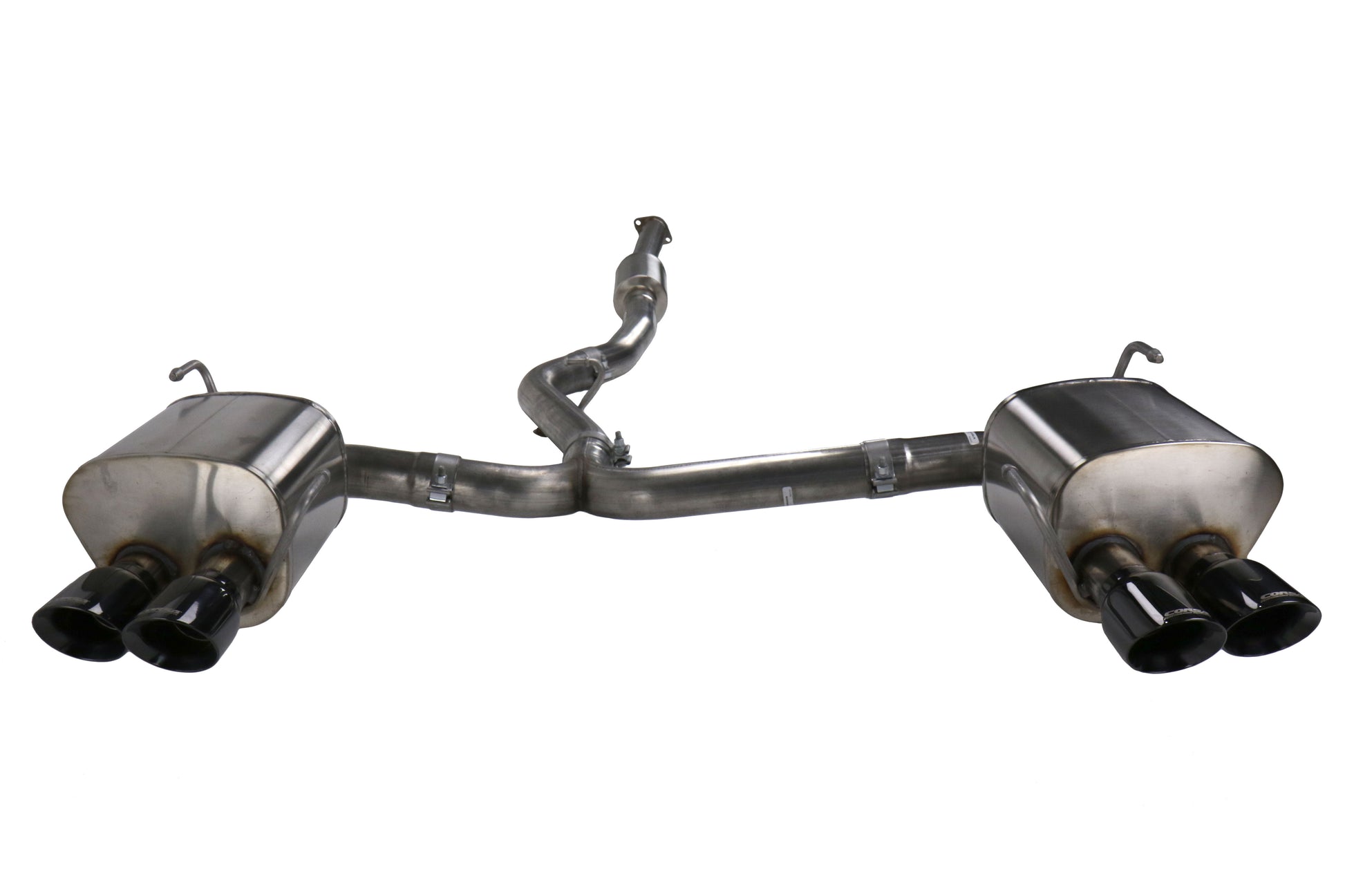 COR14857BLK Corsa 3" Catback Exhaust System - 2015+ WRX / 2015+ STI-Black Diamond Tips,
