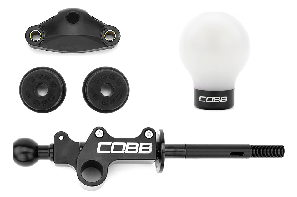 COBB Tuning Stage 1+ Drivetrain Package w/ White & Black Knob - 2004-2021 Subaru STI