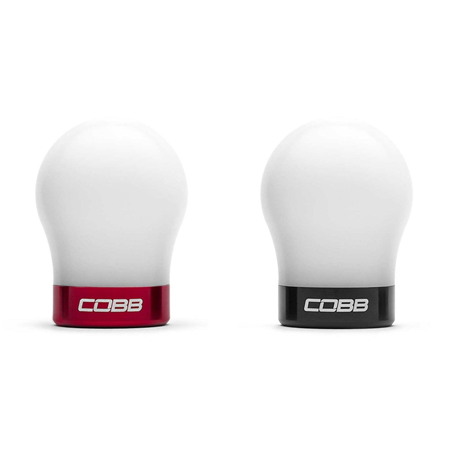 COBB Short Weighted Shift Knob - White - 2013-2016 Scion FR-S / 2013-2024 Subaru BRZ / 2017-2024 Toyota GT-86/GR86