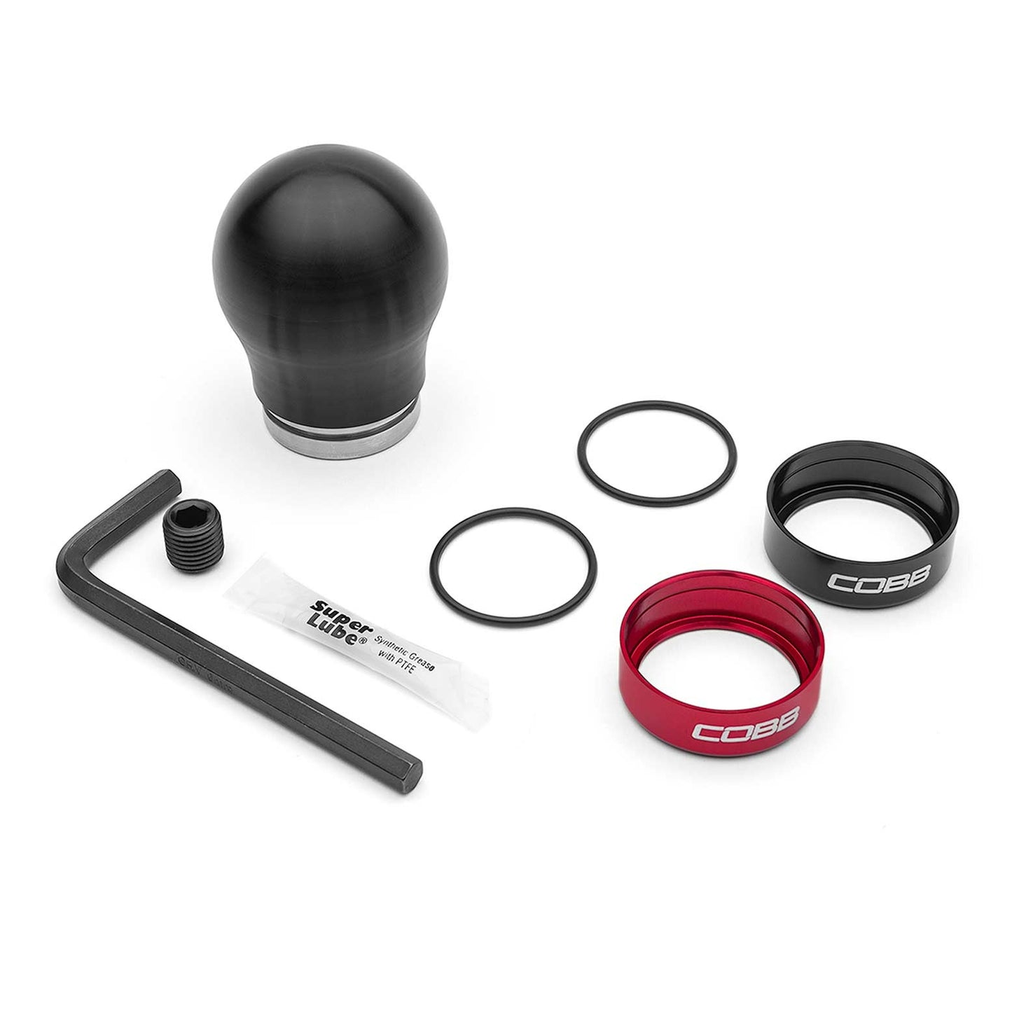 COBB Short Weighted Shift Knob - Black - 2013-2016 Scion FR-S / 2013-2024 Subaru BRZ / 2017-2024 Toyota GT-86/GR86