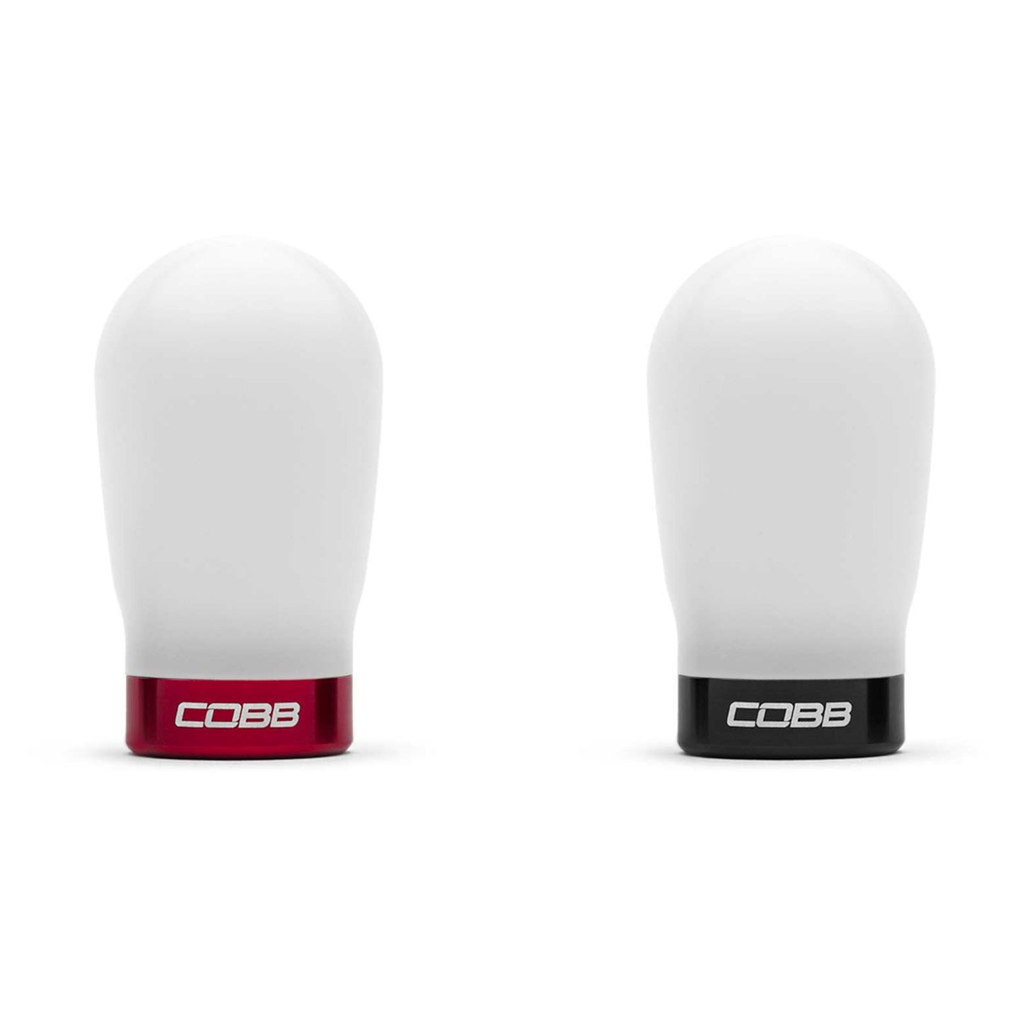 COBB Tall Weighted Shift Knob - White - 2013-2016 Scion FR-S / 2013-2024 Subaru BRZ / 2017-2024 Toyota GT-86/GR86 (Manual Models ONLY)