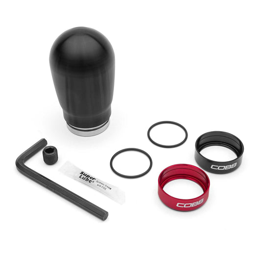 COBB Tall Weighted Shift Knob - Black - 2013-2016 Scion FR-S / 2013-2024 Subaru BRZ / 2017-2024 Toyota GT-86/GR86 (Manual Models ONLY)