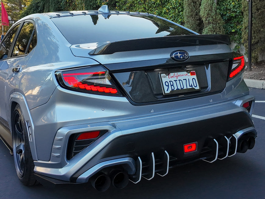 OLM Phantom-Spec LED Taillights (Clear Lens / White Optic) - 2022-2025 Subaru WRX