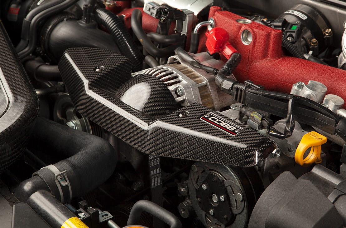 COBB Tuning Redline Carbon Fiber Alternator Cover - 2008-2021 Subaru STI / 2008-2014 WRX