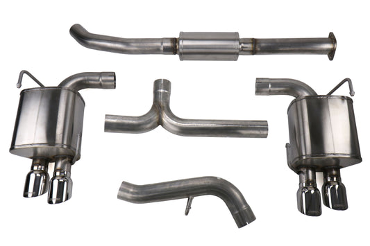 COR14857 Corsa 3" Catback Exhaust System - 2015+ WRX / 2015+ STI-Stainless Steel Tips,