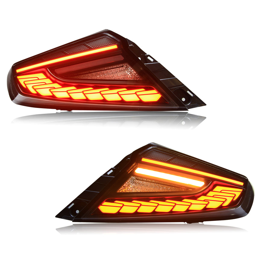 OLM Phantom-Spec LED Taillights (Clear Lens / White Optic) - 2022-2025 Subaru WRX