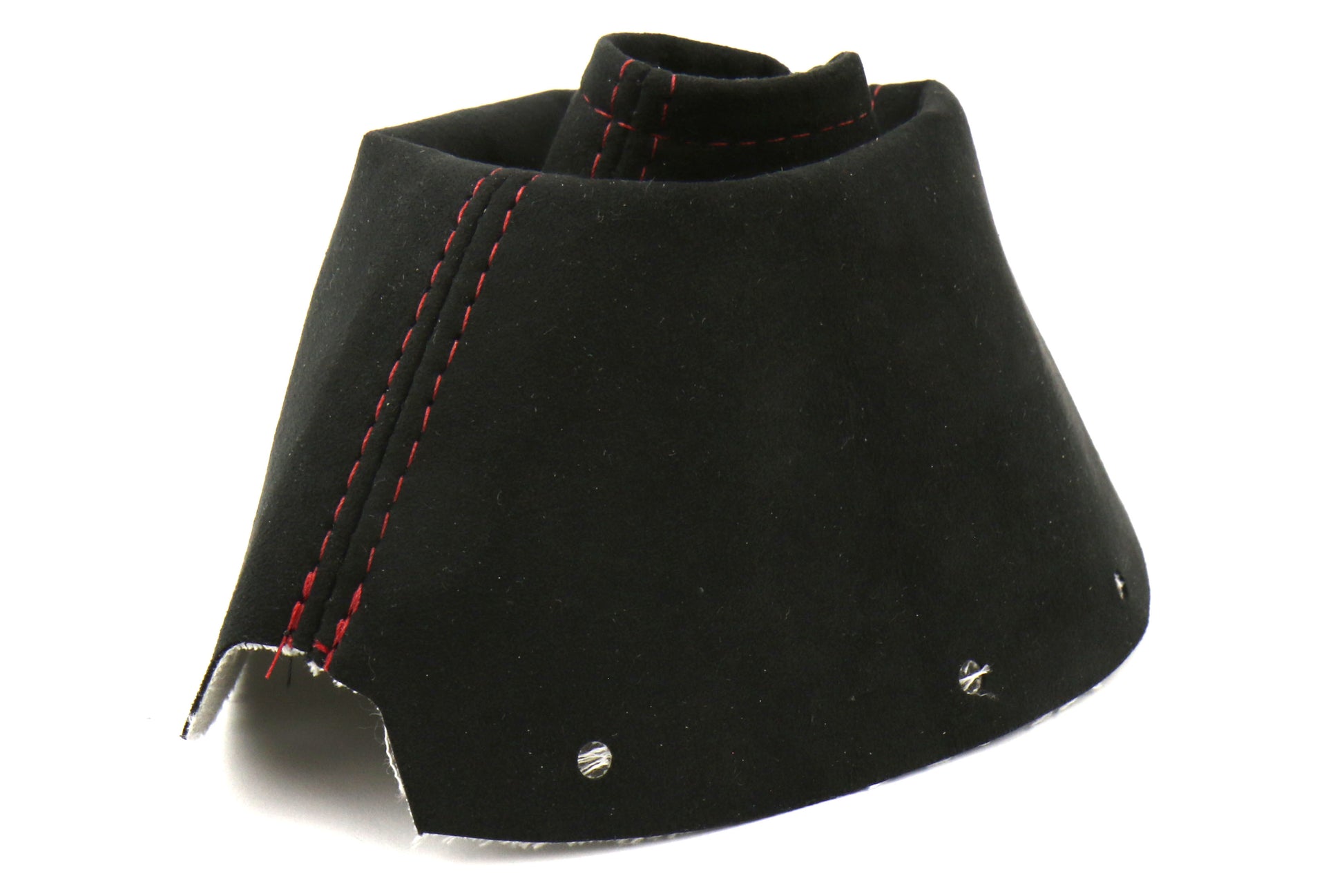 ASA1301050101 AutoStyled Black MicroSuede Shift Boot with Red Stitching Standard Shifter - 2015+ STI,