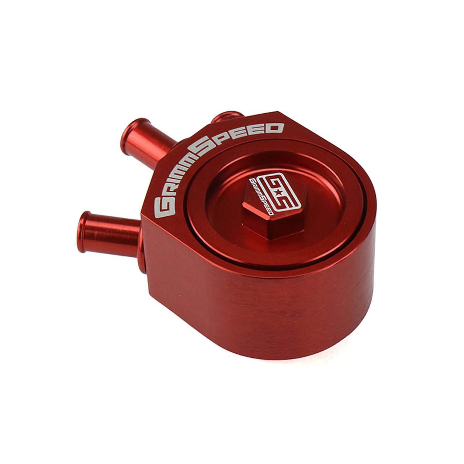 GRM078016R GrimmSpeed Air Oil Separator Red - 2008-2014 Subaru WRX / 2005-2012 Subaru Legacy GT,