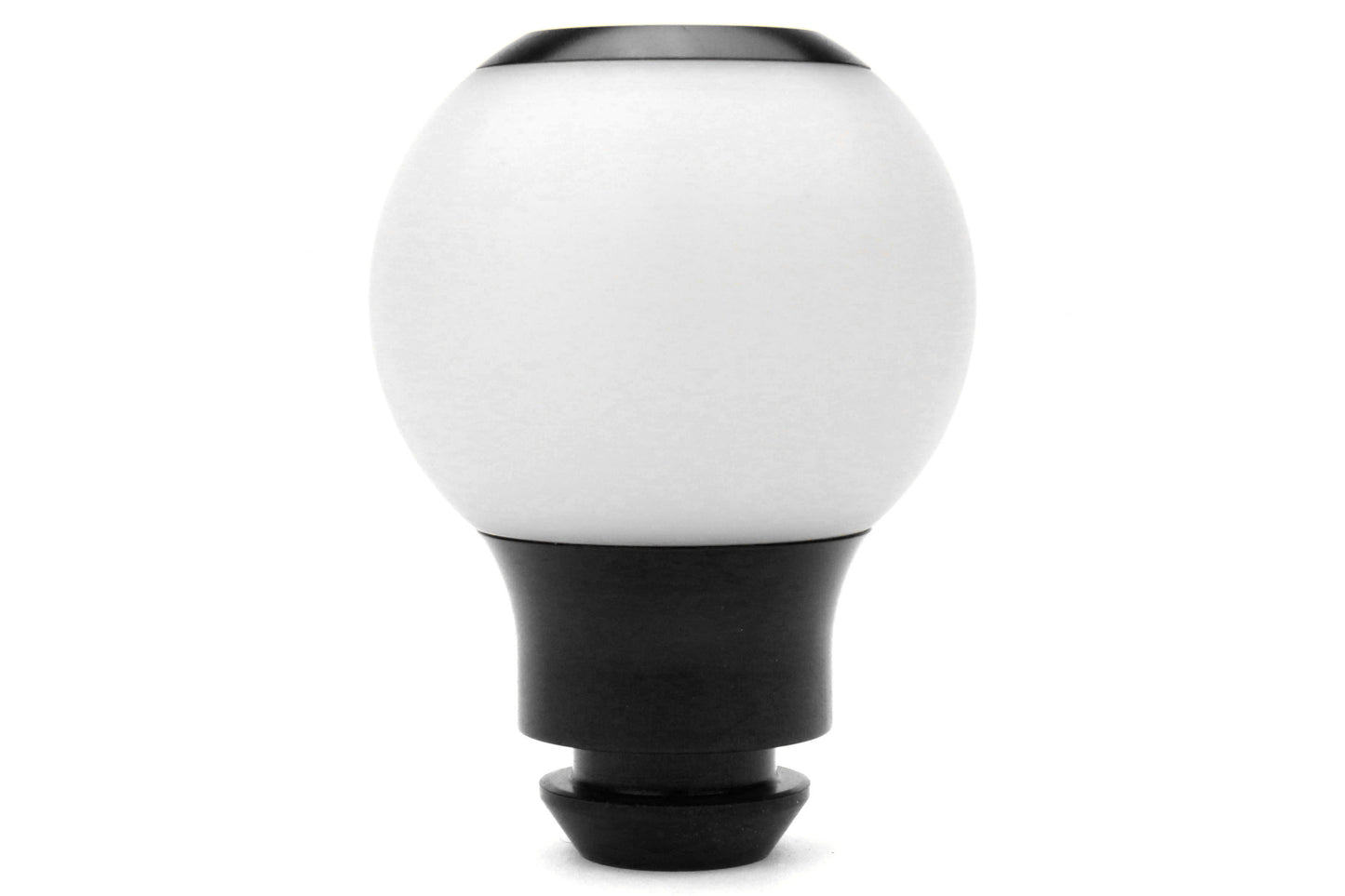AutoStyled Subaru 5 Speed Shift Knob - Black w/ White Delrin Center - Subaru 5MT Models (Inc. 2002-2014 Subaru WRX)