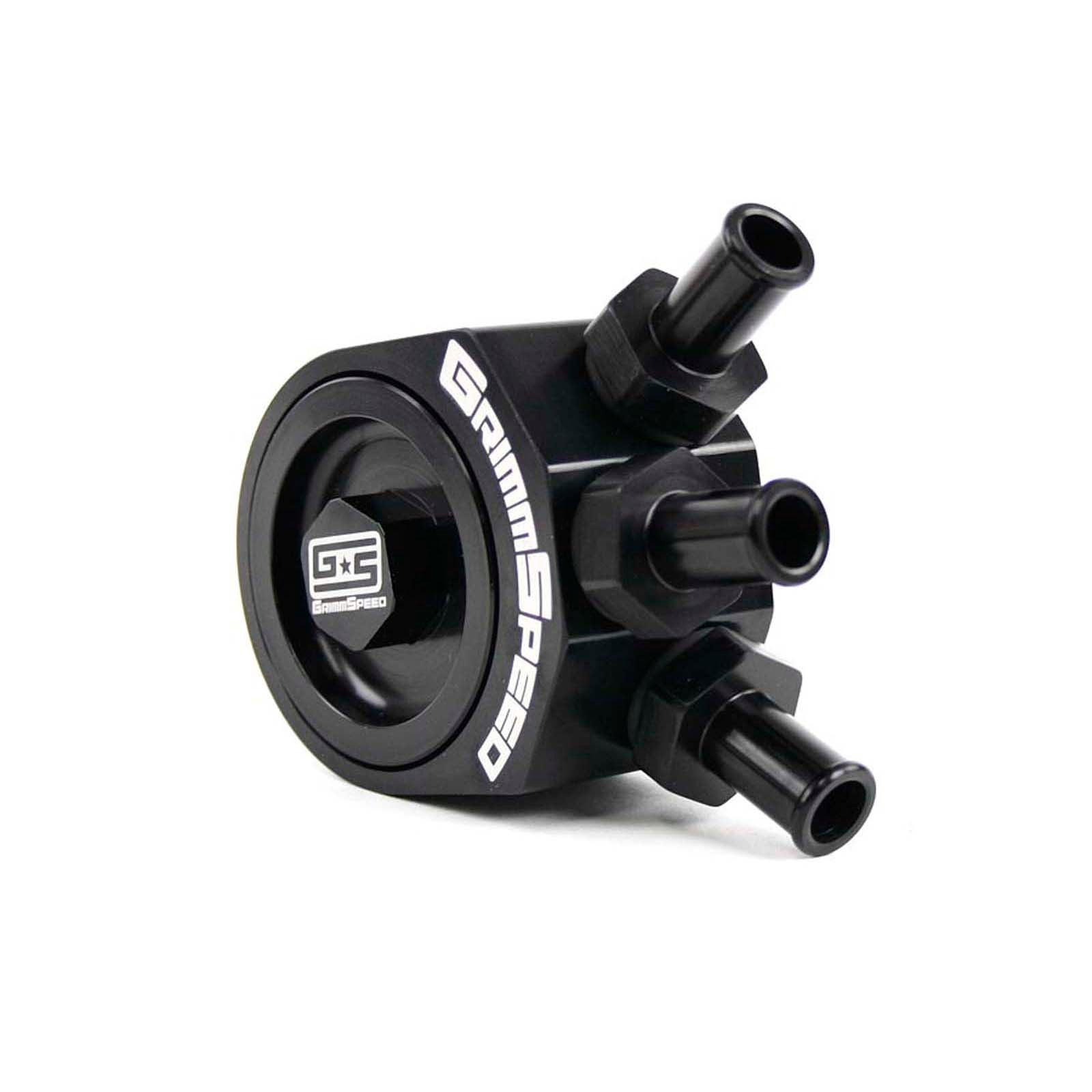 GRM078006 GrimmSpeed Air/Oil Separator (Black) - 2002-2007 Subaru WRX / 2004-2021 Subaru STI,