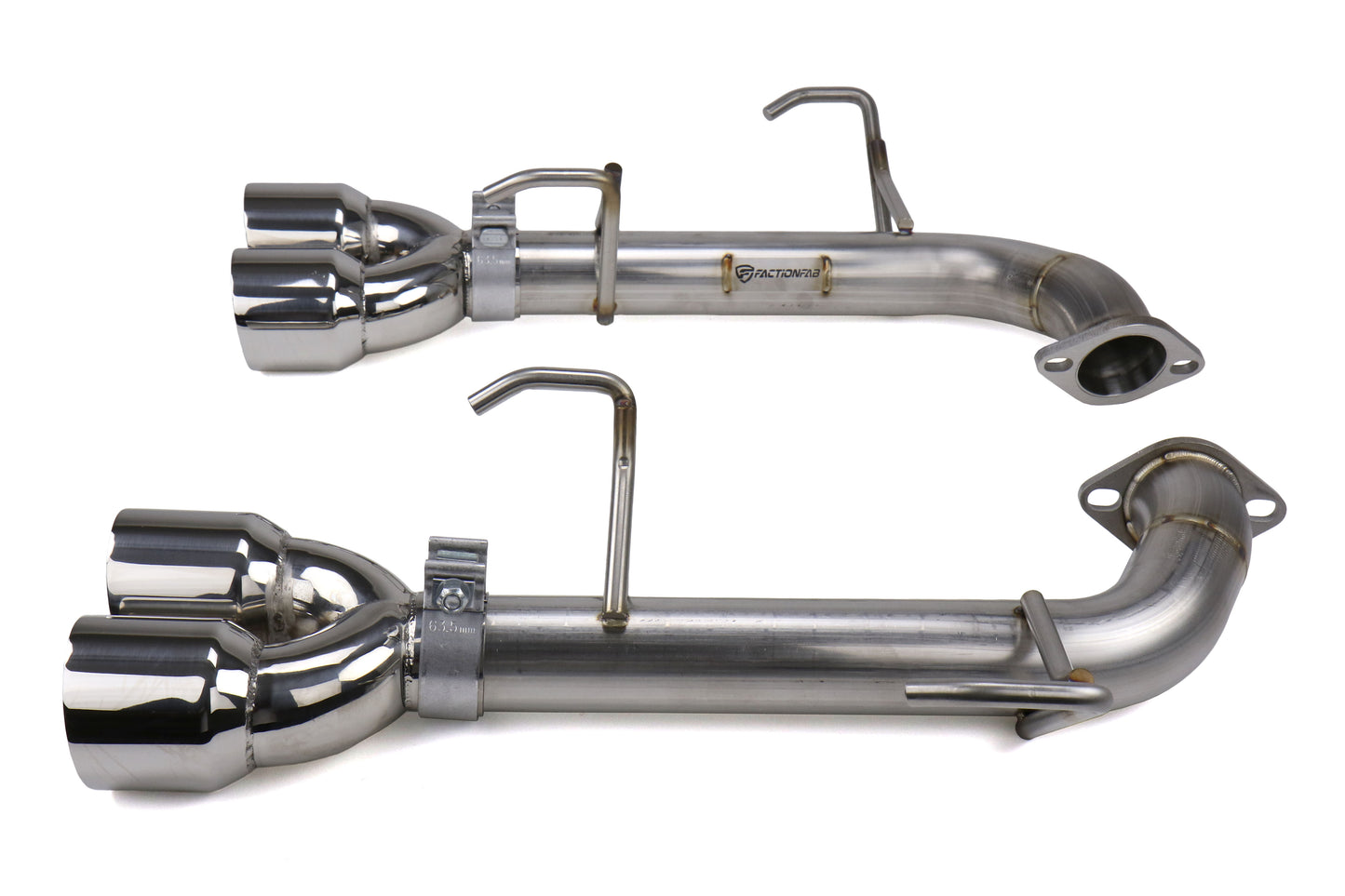 FFA1.10204.1 FactionFab Axle Back Exhaust - 2015-2019 WRX / STI-Polished,