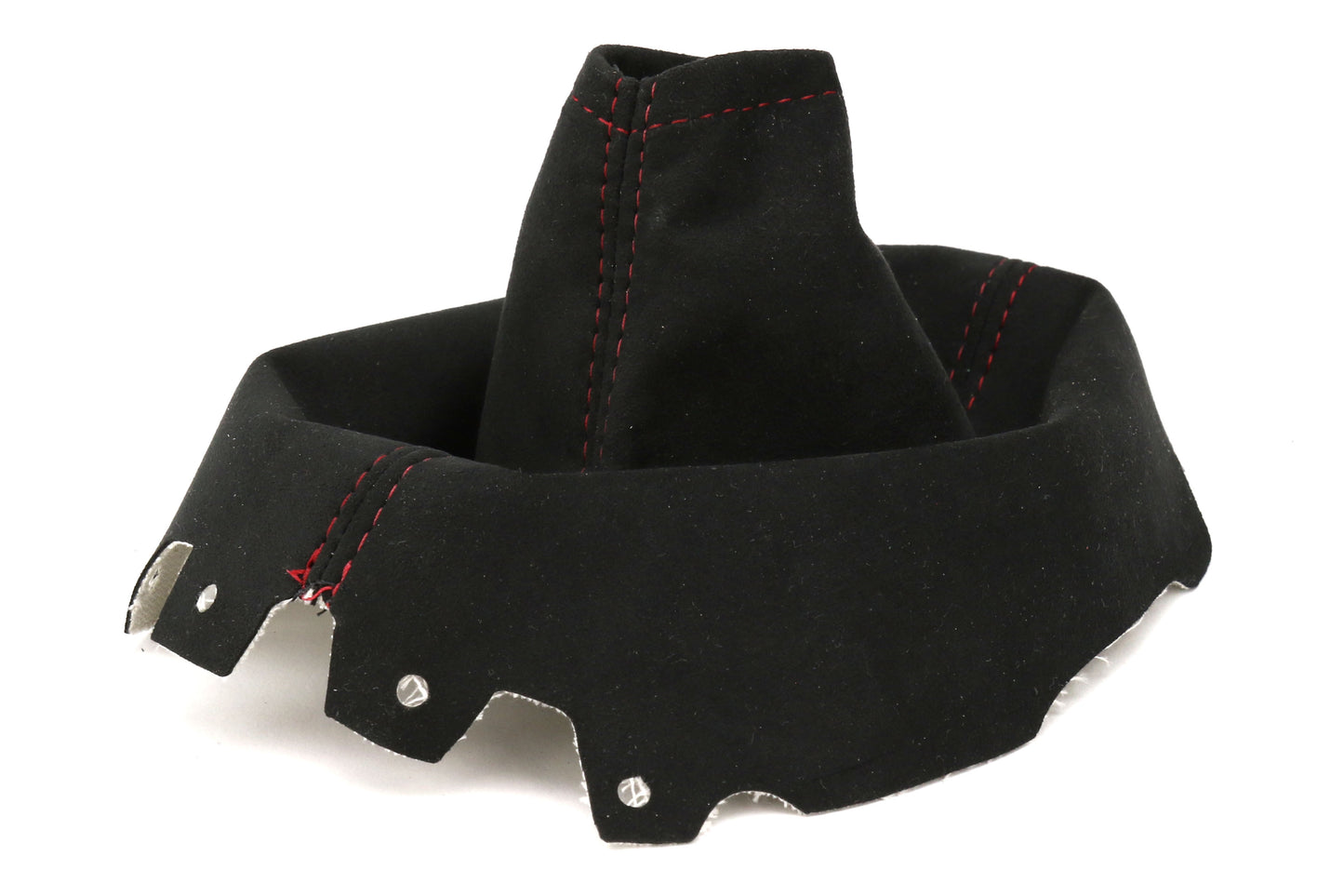 ASA1302040101 AutoStyled Black Microsuede Shift Boot w/ Red Stitching - 2015+ WRX,