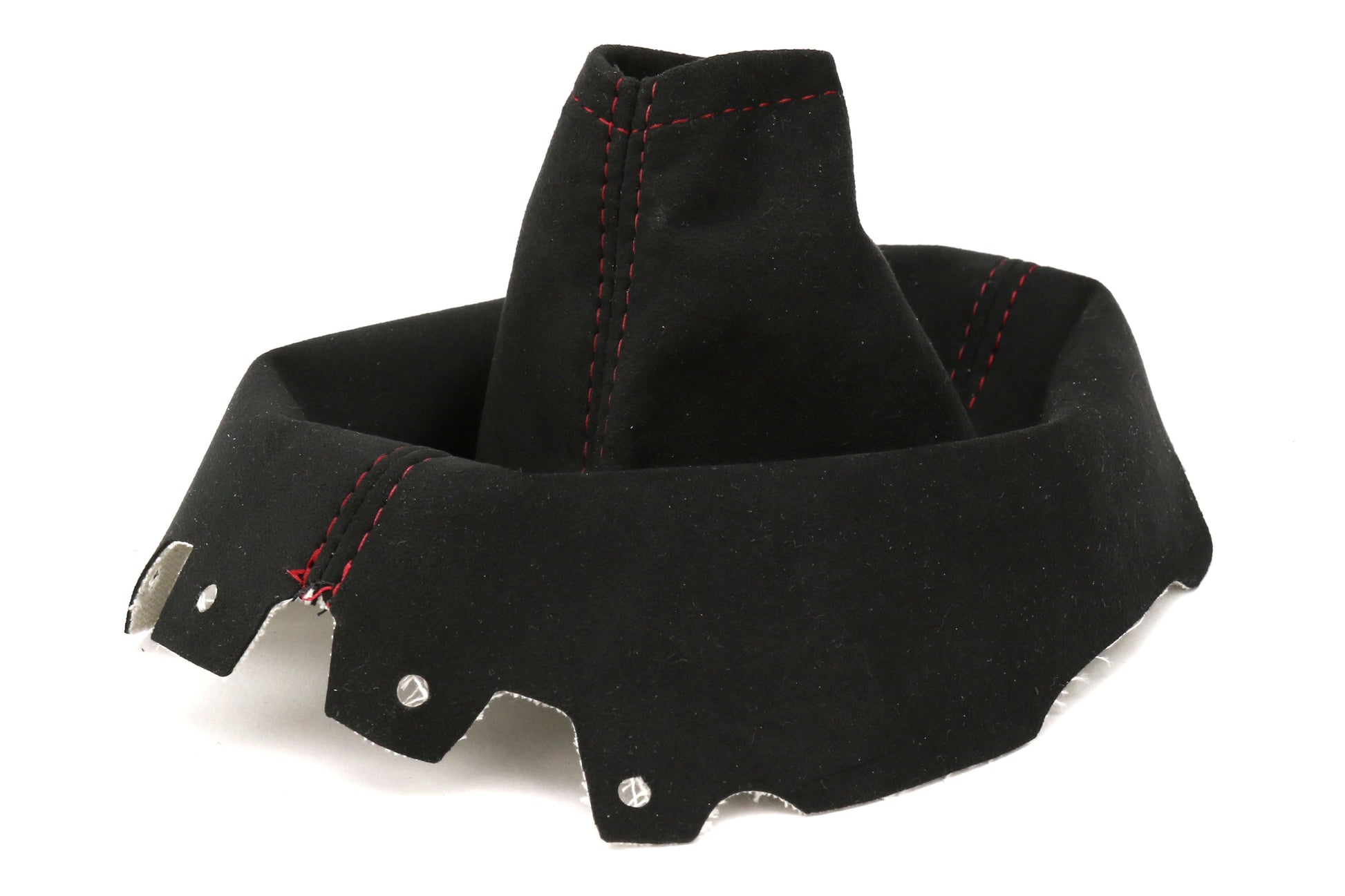 ASA1302040101 AutoStyled Black Microsuede Shift Boot w/ Red Stitching - 2015+ WRX,