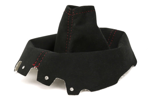 ASA1302040101 AutoStyled Black Microsuede Shift Boot w/ Red Stitching - 2015+ WRX,