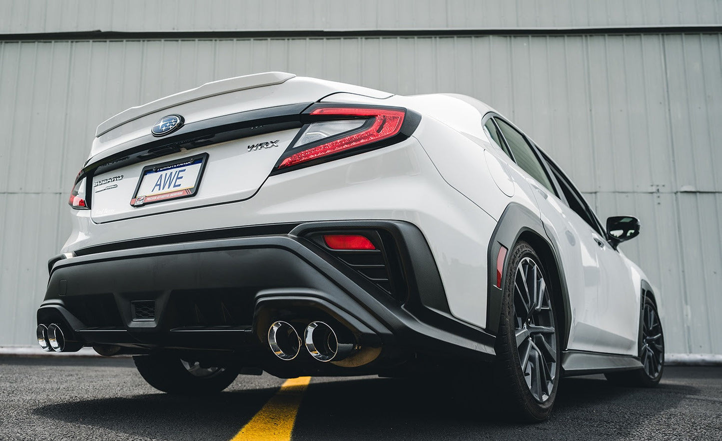 AWE Touring Edition Axleback Exhaust - Chrome Silver Tips - 2022-2025 Subaru WRX (VB)