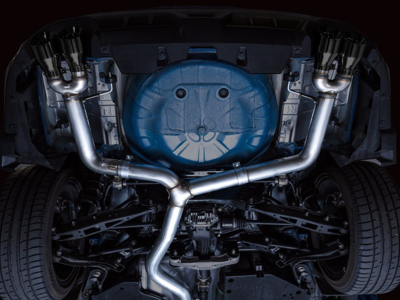 AWE Track Edition Cat-Back Exhaust (Diamond Black Tips) - 2022-2024 Subaru WRX