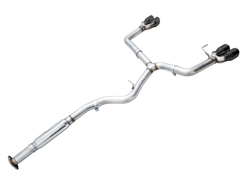 AWE Track Edition Cat-Back Exhaust (Diamond Black Tips) - 2022-2024 Subaru WRX