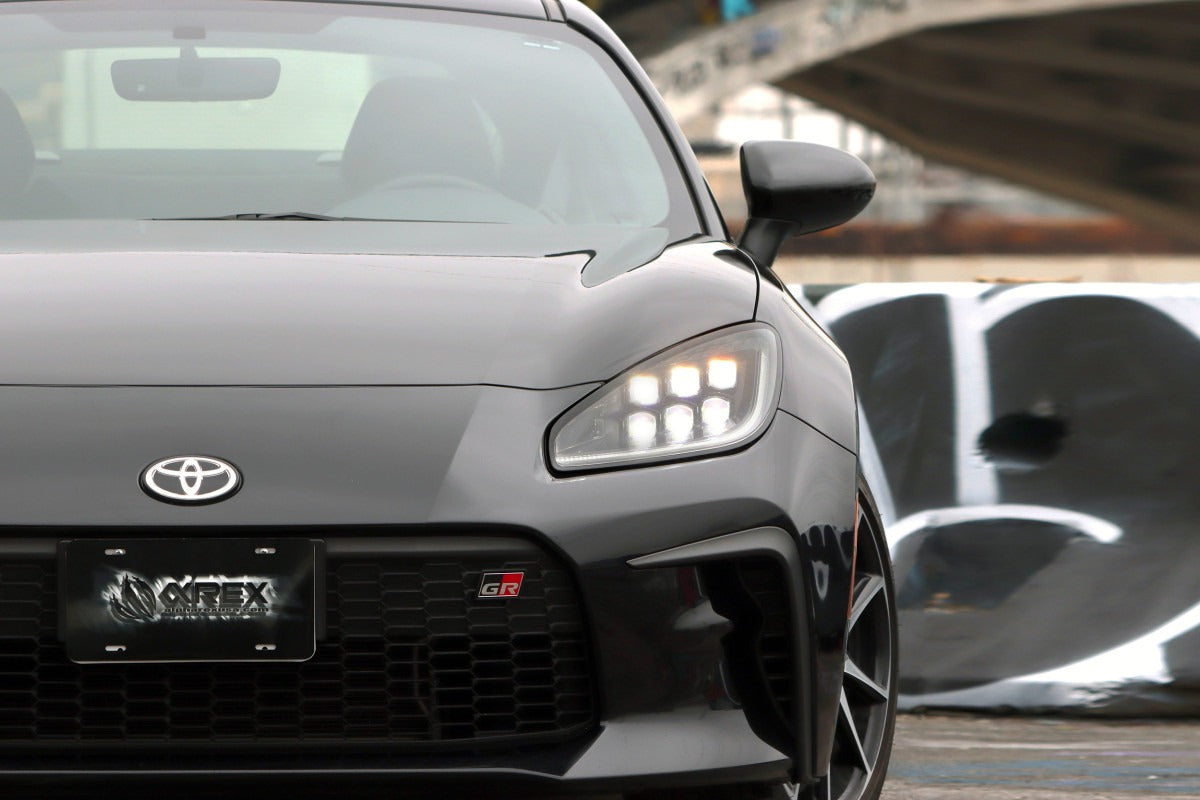 Alpharex Nova Series LED Projector Headlights - Alpha Black - Activation Light w/ Sequential Signal / Switchback DRL - 2022-2024 Toyota GR86 / Subaru BRZ