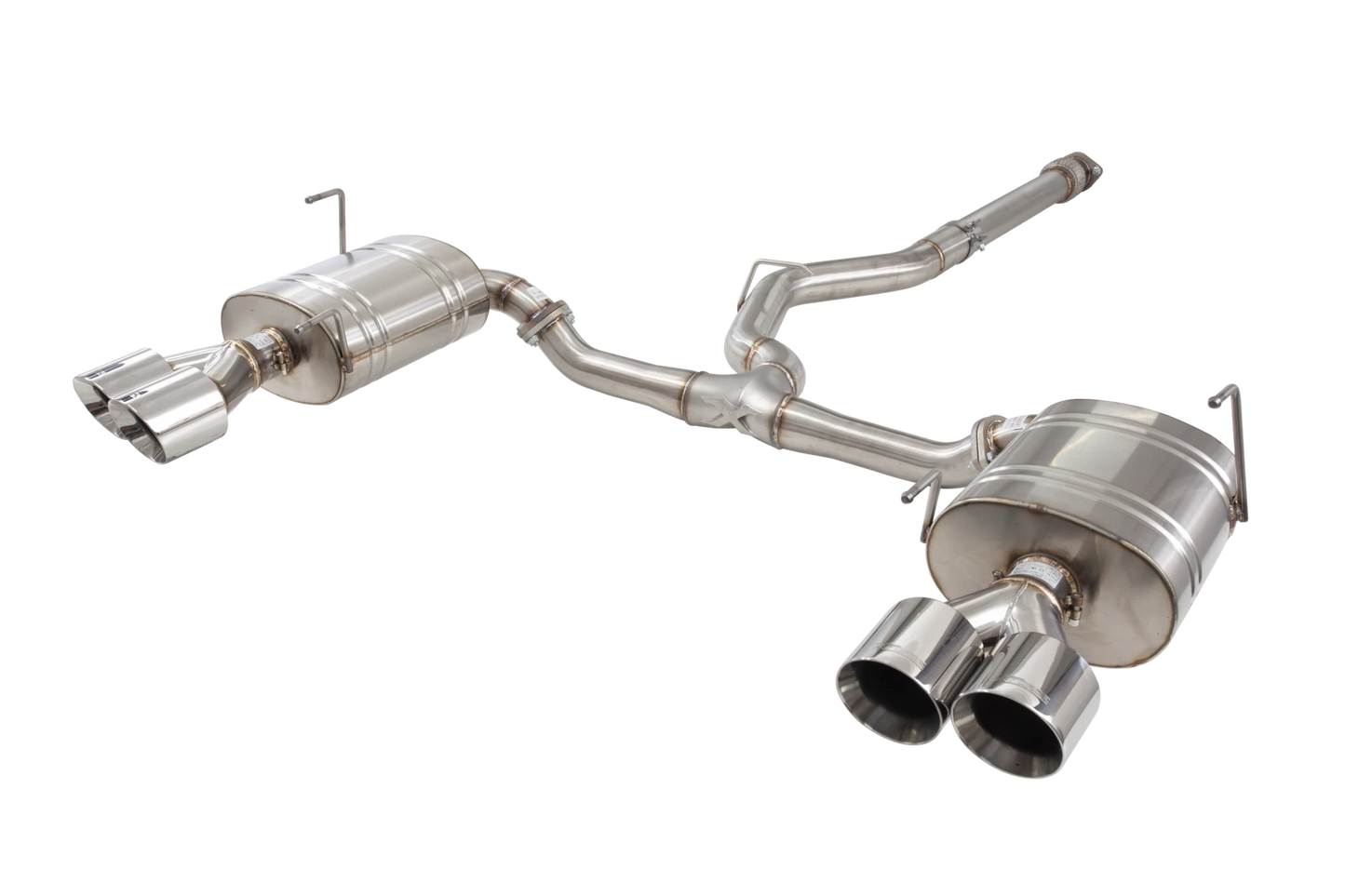 X Force Stainless Steel 3 Inch Cat-Back System with Quad Tips - 2022-2024 Subaru WRX