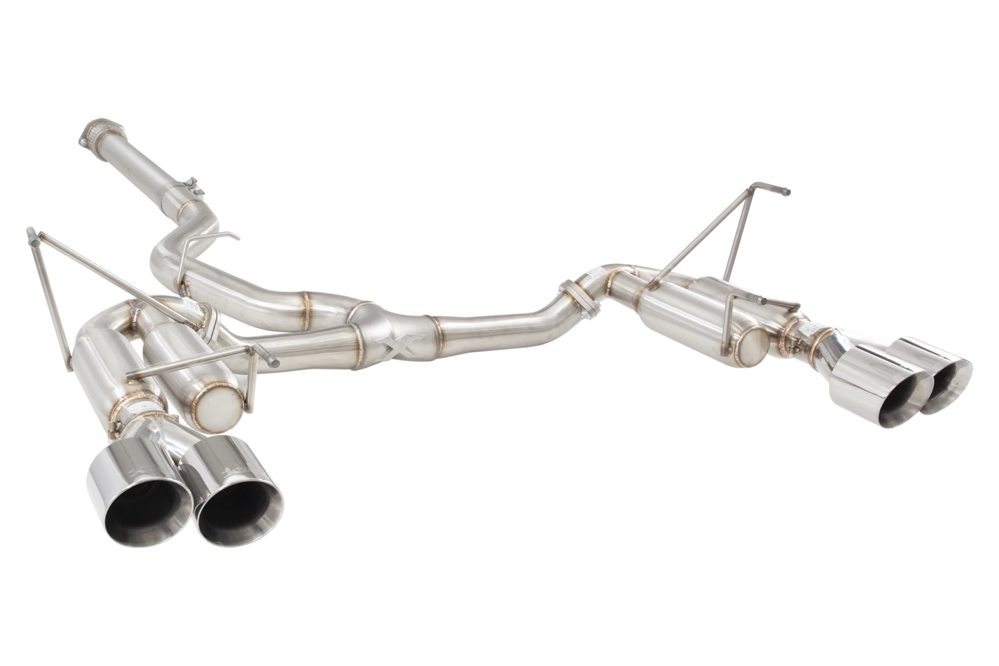 X Force Stainless Steel 3 Inch Race Edition Cat-Back System with Quad Tips - 2022-2024 Subaru WRX