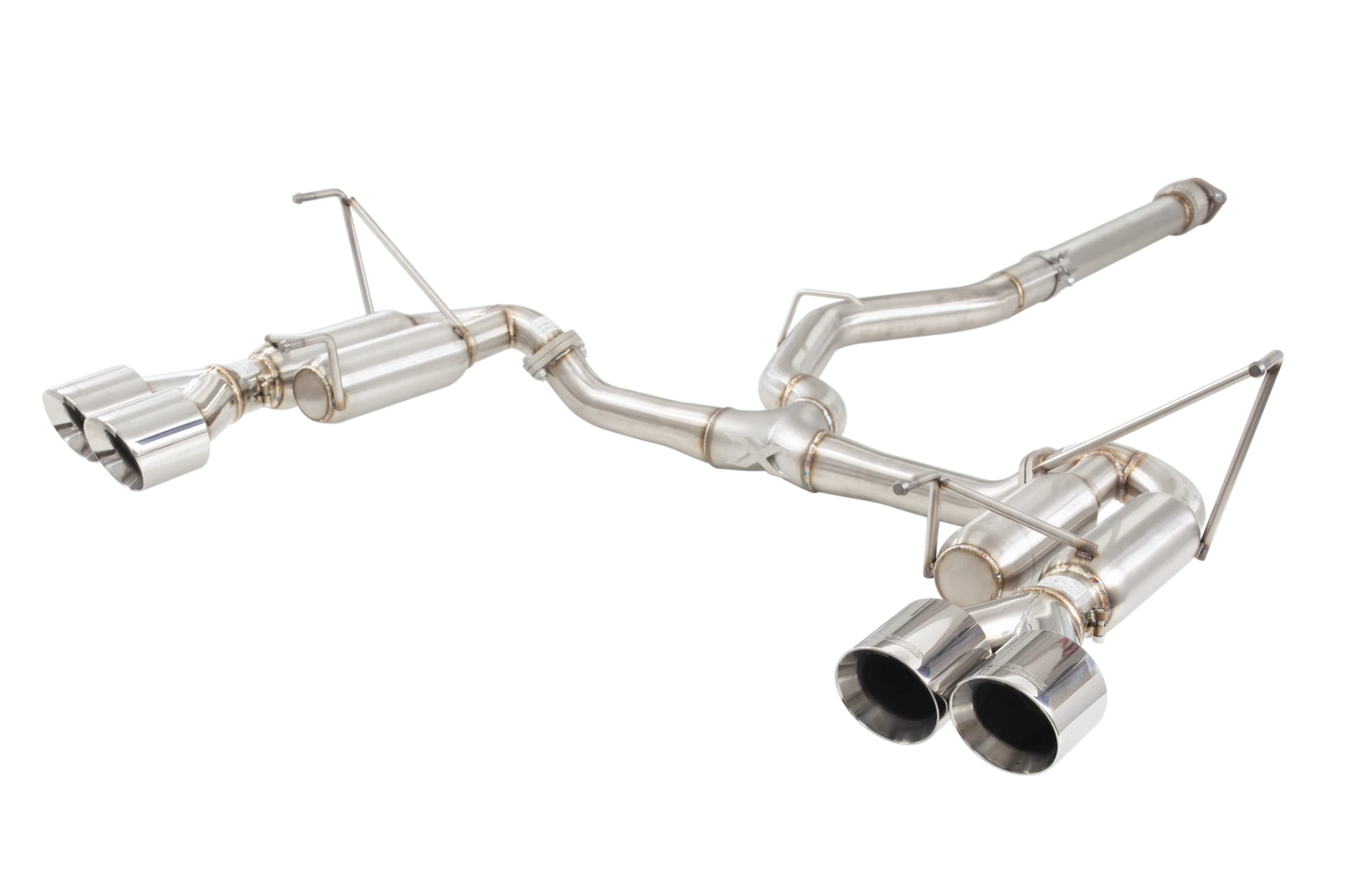 X Force Stainless Steel 3 Inch Race Edition Cat-Back System with Quad Tips - 2022-2024 Subaru WRX
