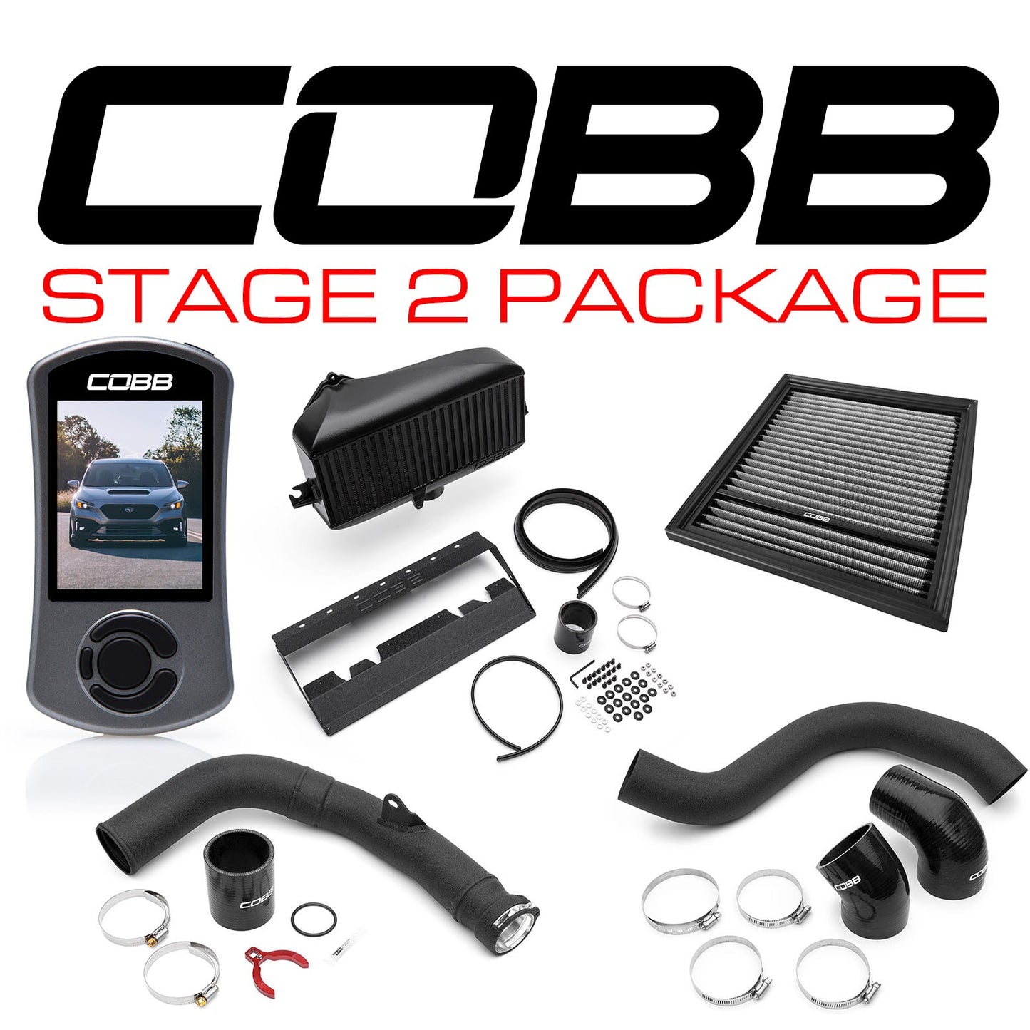 COBB Tuning Stage 2 Power Package - Black - 2022-2024 Subaru WRX
